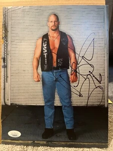 Stone Cold Steve Austin signed JSA COA 8x10 Magazine Picture WWF WWE psa bas - Picture 1 of 8