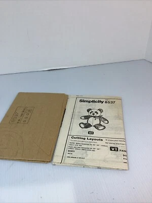 Vintage Sewing Pattern, PANDA  Bear Stuffed , Uncut, No Envelope  - Image 1 of 4