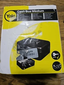 Yale Medium Cash Box Black 200 x 160 x 90mm (2 Keys) - Picture 1 of 3