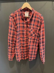 Levi’s Herren Langarm Button Down Hemd Large Freizeit rot kariert - Bild 1 von 7