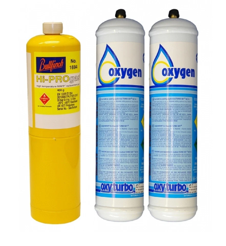 Oxyturbo Map/pro gas Cylinder & Oxygen Package for Turbo Sets 110, 200 and 300