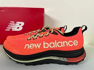 New Balance FuelCell SuperComp Trail Running Shoe Neon Orange Black Carbon Plate - Picture 1 of 22