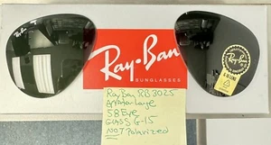Ray Ban RB3025 G15 Glass Lenses 58 mm Genuine Ray-Ban Not Polarized - Picture 1 of 4