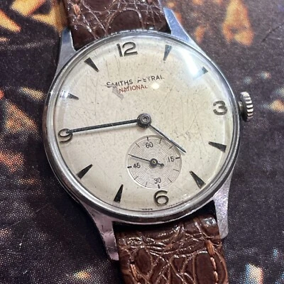 smiths astral national 15 Men’s Vintage Manual Wind Watch, Rare, Not Running  - Image 1 of 4