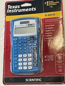 New Texas Instruments TI-30XIIS 2-Line Solar Scientific Calculator Blue NEW - Picture 1 of 4