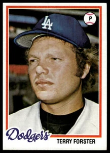 1978 Topps #347 Terry Forster Los Angeles Dodgers Baseball Card - Picture 1 of 2