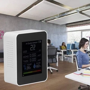 (weiß) Radonmelder Kohlendioxidmelder Co2 Monitor Infrarotsensor Schimmel - Bild 1 von 24