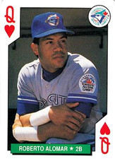 1991 U.S. Playing Cards All-Stars #12H Roberto Alomar Toronto Blue Jays HOF