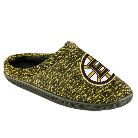 NHL Poly knit Cup Sole Slide Slippers Boston Bruins NEW *16 Cover