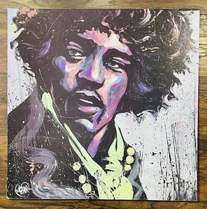 JIMI HENDRIX "Hues" David Garibaldi Expressionist Purple Haze Art On Board - Picture 1 of 17