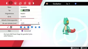 Shiny Geckarbor Treecko Pokemon Schwert Schild 6DV! + Meisterball - Picture 1 of 5