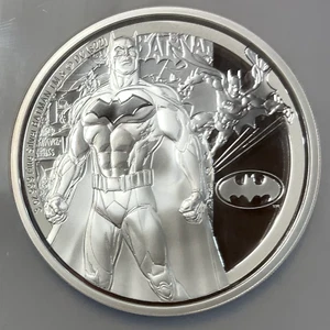 2022 DC COMICS THE BATMAN CLASSIC - 3 OZ. 999 SILVER COIN PF70 ULTRA CAMEO - Picture 1 of 6