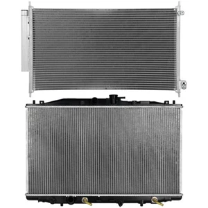 Kit de refrigeración de radiador y condensador de CA de aluminio para Acura TSX 2004-2008 2,4 L 2354CC - Imagen 1 de 15