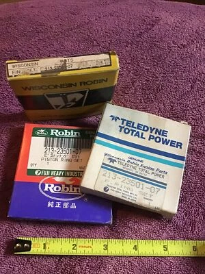 Новый из старых запасов набор поршневых колец Teledyne Wisconsin Robin 213-23501-07 2132350107 - Изображение 1 из 2