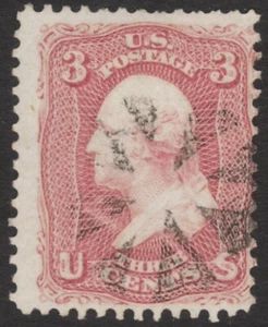 Scott #65 3 Cent 1861-62 Circle of Wedges Fancy Cancel 65SP21_25 - Picture 1 of 1
