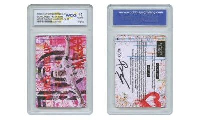 Tarjeta coleccionable 2023 Lionel Messi INTER MIAMI DD firmada por Rency LTD 99 - GEMA 10 Foto 1 de 4