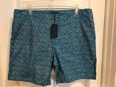 ¡Nuevo! Bañador Zachary Prell Corolla XXL Turquesa Oscuro Bolsillos Patrón Foto 1 de 4