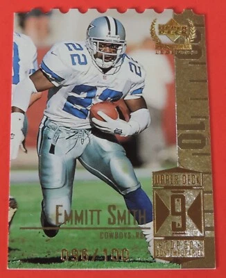 1999 UD CENTURY LEGENDS EMMITT SMITH #ED 96/100 SP DIE-CUT COWBOYS HOF 'ER - Image 1 of 2