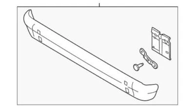 Barra frontal súper parachoques original Ford 2007-2014 E-150 E-250 E-350 7C2Z-17906-APTM Foto 1 de 2