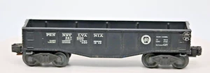 O Scale Train Lionel Pennsylvania Black Gondola 347000 #2452 Staple ended trucks - Picture 1 of 5