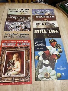 Vintage Lot of 10 Walter T. Foster Art Books Portraits Painting Still Life Oil