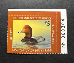 WTDstamps - #JDS14 2006 Plate# - US Junior Duck Stamp - Mint OG NH - Picture 1 of 2