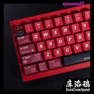 GUNDAM Zaku Keycap 140 Keys PBT OEM Profile for Cherry MX Mechanical KEYBOARD - Picture 1 of 22
