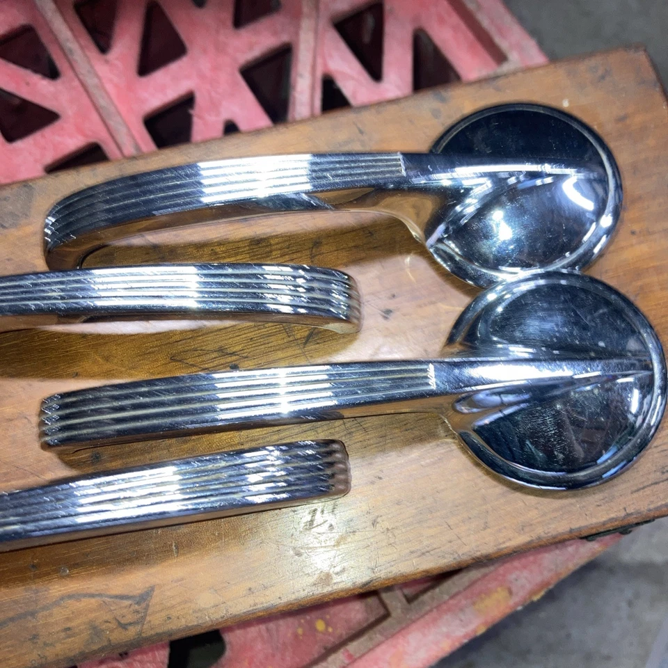 1955 55 1956 56 1957 57 CHEVROLET CHEVY INTERIOR MAÇANETA DA PORTA MANIVELAS DA JANELA NÔMAD - Imagem 1 de 1