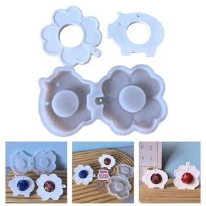 Four Leaf Clovers Silicone Mold Haning Tages Resin Mold for Home Decors - Picture 1 of 8