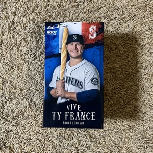 Vive Ty France Baguette Bobblehead Mariners Root Sports Baseball Figure Open Box - Picture 1 of 5