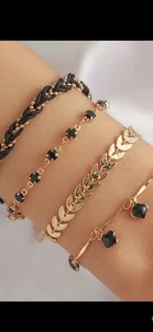 Four Leaf Clover Bracelet Waterproof Stainless Best Gift For Women UK Seller - Picture 1 of 1
