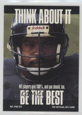 1991 Pro Set Think About It Mike Singletary #728 HOF - Image 1 of 2
