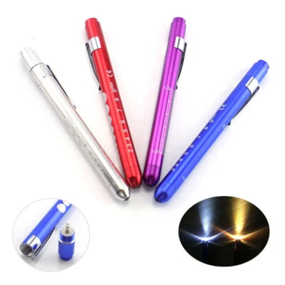 LED Taschenlampe gelb weiß Licht AAA Blitz Taschenlampe Arzt Krankenschwester Penlight - Bild 1 von 4