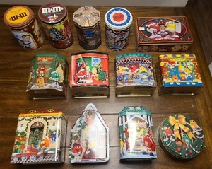 Konvolut M&M’s Weihnachtsdorf Dosen Vintage - Bild 1 von 2