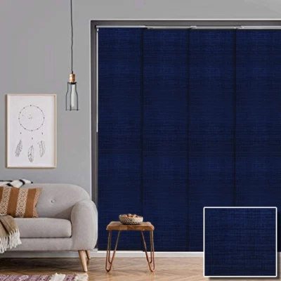 Luxury Linen Texture Extendable Panel Blinds 140cm-360cm W x 230cm or 260cm D  - image 1 of 4