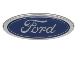 BADGE "FORD" OVAL SUIT FALCON XE BONNET, XF XG GRILLE LIGHT BLUE 90MM - Picture 1 of 1