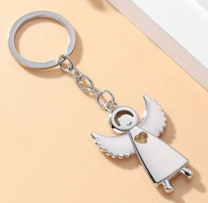 GUARDIAN ANGEL - LARGE HEAVY DOUBLE SIDED KEYRING - OTHERS ARE ALSO LISTED T31 - Picture 1 of 1