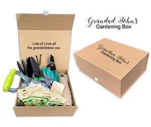 Personalizada para hombre grande jardinería caja de regalo navidad cumpleaños jardín papá abuelo - Imagen 1 de 2