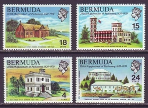 Bermuda 1970 SC 272-275 MH Set Parliament Building - Picture 1 of 3