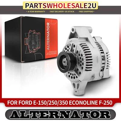 New Alternator for Ford E150 E250 E350 Econoline F250 F350 130A 12V CW 6-Groove - Image 1 of 4