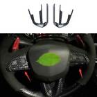 For Cadillac Ct5 2020-2022 Carbon Fiber Steering Wheel Button Cover Trim 2Pcs