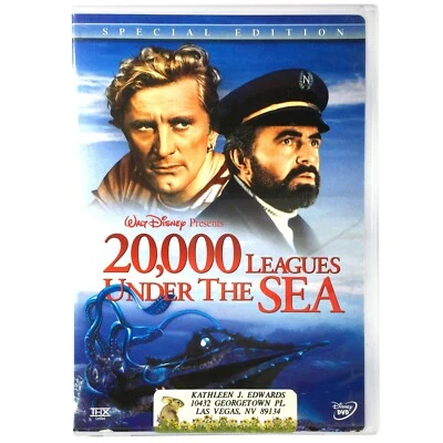 Walt Disney 20,000 Leagues Under the Sea (DVD, 1954, Widescreen)  Kirk Douglas   - Image 1 of 4