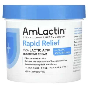 2 X AmLactin, Rapid Relief, 15% Lactic Acid Restoring Lotion, Fragrance Free, 12 - Picture 1 of 2