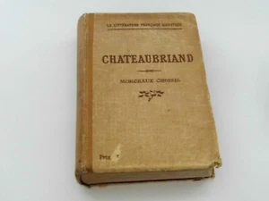 ALTES BUCH 1913 CHATEAUBRIAND AUSGEWÄHLTE STÜCKE SCHÖNER ZUSTAND 538 SEITEN - Bild 1 von 4