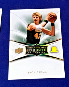 2008 UPPER DECK EXQUISITE INSCRIPTIONS AUTOGRAPH PROOF AUTHENTIC JACK SIKMA - Picture 1 of 3
