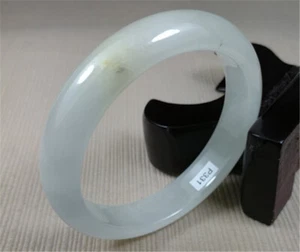 54.8MM New Natural Green Jade Bracelet Bangles Jadeite Jade Bracelets - Picture 1 of 10