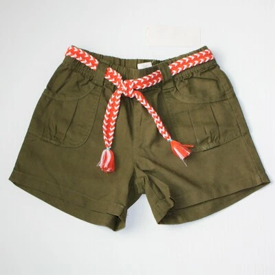 Gymboree Surf Adventure Girl's Braided Belt Linen Blend Shorts size 6 NWT - Image 1 of 3