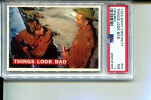 1956 DAVY CROCKETT # 55 THINGS LOOK BAD ORANGE PSA 7 NM TOUGH HI-END CARD - Picture 1 of 1