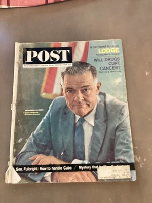The Saturday Evening Post May 16 1964 Ambassador Henry Cabot Lodge Jr. Cover - Image 1 of 4