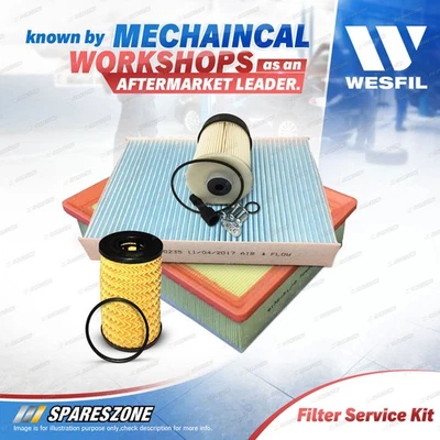 Wesfil Oil Air Fuel Cabin Filter Service Kit for Renault Trafic X82 1.6L 15-22 - image 1 of 2